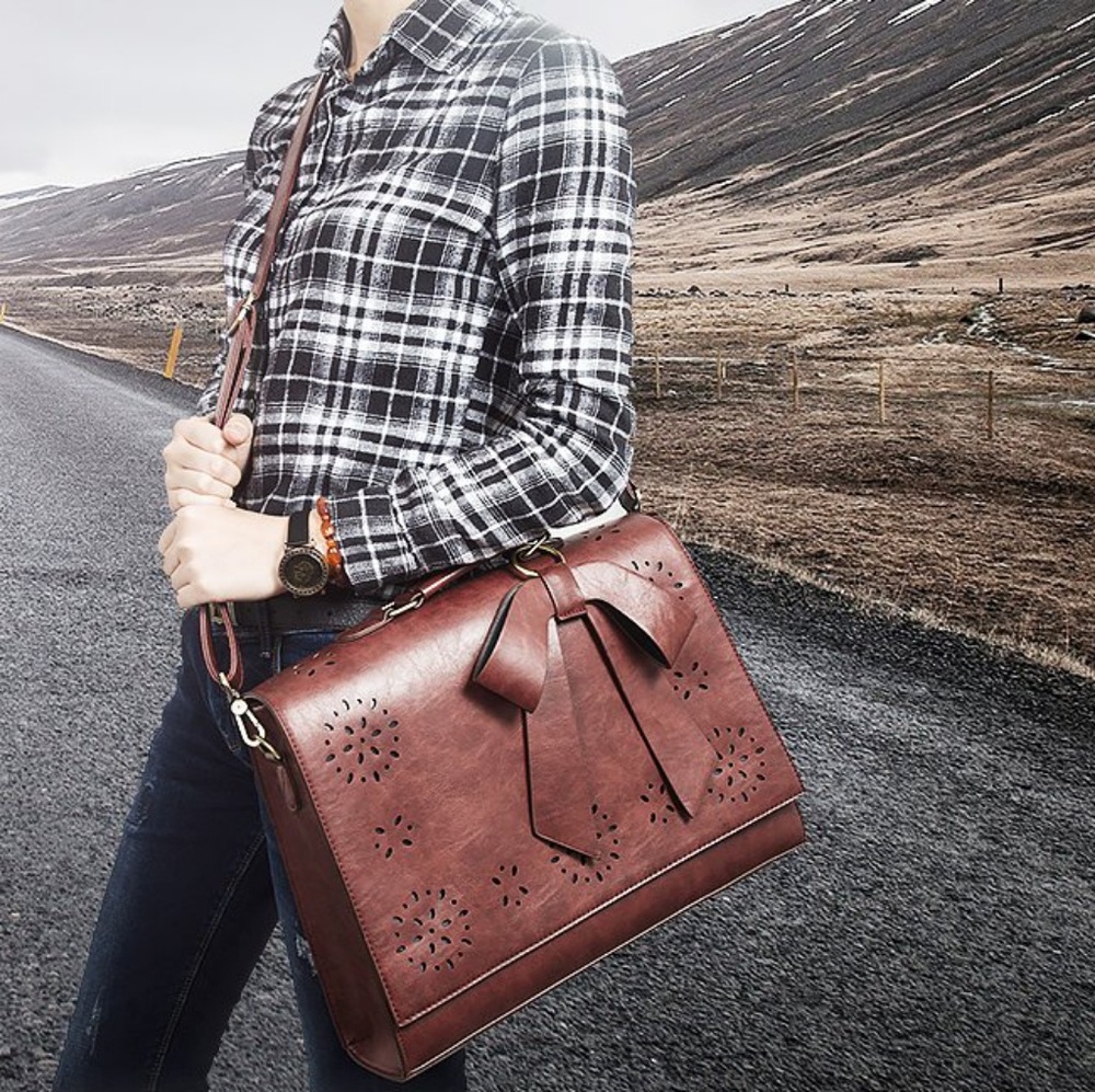 TODAY ONLY 65% Off!! Black messenger bag